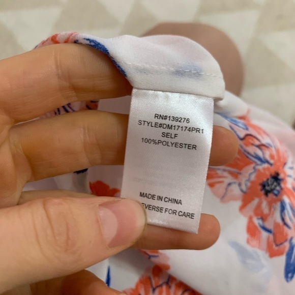 Daniel rainn stitch fix blue orange floral - Picture 4 of 5